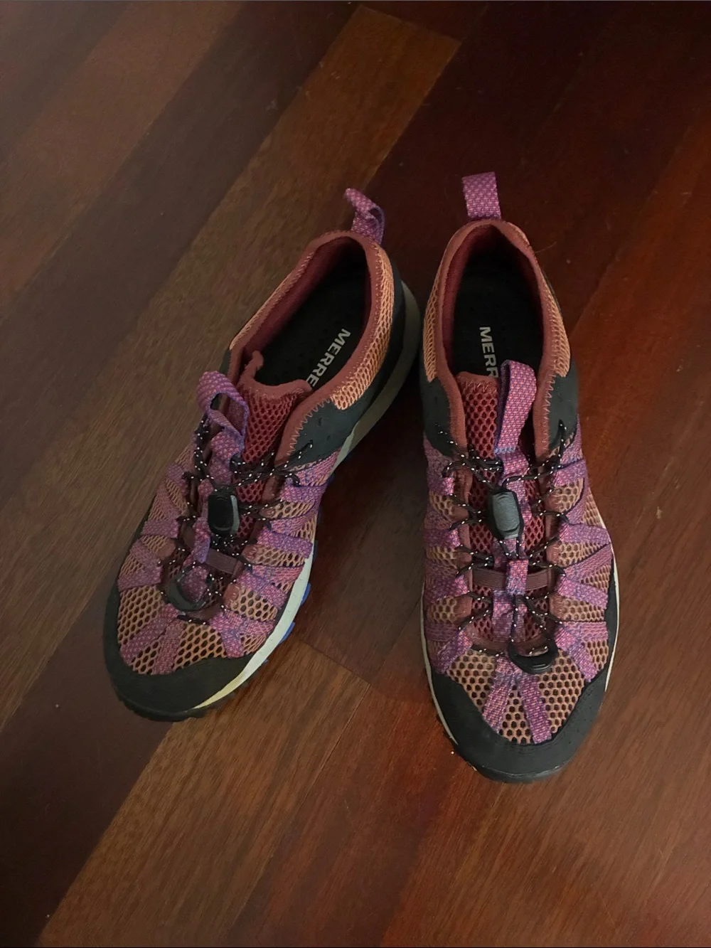 Merrell Women’s Purple and Rust Mesh Trail Shoes